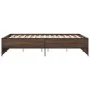 Engineered wood bed frame oak brown metal 120x190 cm by vidaXL, Beds and slatted bases - Ref: Foro24-3279911, Price: 132,00 €...