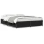 Estructura de cama madera de ingeniería y metal negro 140x200cm de vidaXL, Camas y somieres - Ref: Foro24-3279842, Precio: 12...
