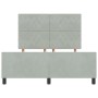 Estructura de cama Gris claro 140 x 190 cm Terciopelo