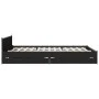 Black engineered wood bed with drawers 140x200 cm by vidaXL, Beds and slatted bases - Ref: Foro24-3279932, Price: 185,34 €, D...