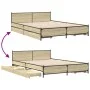Sonoma oak engineered wood bed with drawers 120x190 cm by vidaXL, Beds and slatted bases - Ref: Foro24-3279953, Price: 173,36...