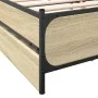 Sonoma oak engineered wood bed with drawers 120x190 cm by vidaXL, Beds and slatted bases - Ref: Foro24-3279953, Price: 173,36...