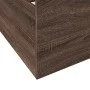 Oak brown engineered wood bed with drawers 200x200 cm by vidaXL, Beds and slatted bases - Ref: Foro24-3280271, Price: 173,86 ...