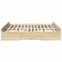 Cama con cajones madera ingeniería roble Sonoma 200x200 cm de vidaXL, Camas y somieres - Ref: Foro24-3280267, Precio: 163,27 ...