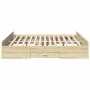 Sonoma oak engineered wood bed with drawers 200x200 cm by vidaXL, Beds and slatted bases - Ref: Foro24-3280267, Price: 161,34...