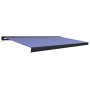 Blau-weiße motorisierte Rollenmarkise 500x300 cm von vidaXL, Markisen - Ref: Foro24-3052695, Preis: 762,14 €, Rabatt: %