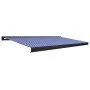 Blue and white motorized reel awning 500x300 cm by vidaXL, Awnings - Ref: Foro24-3052695, Price: 791,92 €, Discount: %