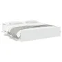 White engineered wood bed frame with drawers 200x200 cm by vidaXL, Beds and slatted bases - Ref: Foro24-3280265, Price: 166,6...