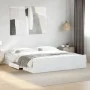 Weißer Holzwerkstoffbettrahmen mit Schubladen 200x200 cm von vidaXL, Betten und Lattenroste - Ref: Foro24-3280265, Preis: 166...