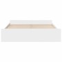 Weißer Holzwerkstoffbettrahmen mit Schubladen 200x200 cm von vidaXL, Betten und Lattenroste - Ref: Foro24-3280265, Preis: 168...