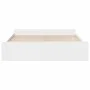 White engineered wood bed frame with drawers 200x200 cm by vidaXL, Beds and slatted bases - Ref: Foro24-3280265, Price: 166,6...