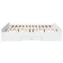 White engineered wood bed frame with drawers 200x200 cm by vidaXL, Beds and slatted bases - Ref: Foro24-3280265, Price: 166,6...