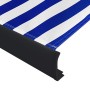Blau-weiße motorisierte Rollenmarkise 500x300 cm von vidaXL, Markisen - Ref: Foro24-3052695, Preis: 762,14 €, Rabatt: %