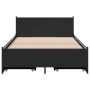 Schwarzes Holzwerkstoffbett mit Schubladen 75x190 cm von vidaXL, Betten und Lattenroste - Ref: Foro24-3279972, Preis: 150,03 ...