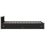Black engineered wood bed with drawers 75x190 cm by vidaXL, Beds and slatted bases - Ref: Foro24-3279972, Price: 150,03 €, Di...
