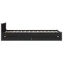 Black engineered wood bed with drawers 75x190 cm by vidaXL, Beds and slatted bases - Ref: Foro24-3279972, Price: 148,24 €, Di...