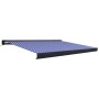 Blau-weiße motorisierte Rollenmarkise 350x250 cm von vidaXL, Markisen - Ref: Foro24-3052686, Preis: 571,31 €, Rabatt: %