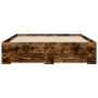 Smoked oak engineered wood bed with drawers 120x200 cm by vidaXL, Beds and slatted bases - Ref: Foro24-3280395, Price: 158,35...