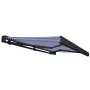 Toldo de carrete motorizado azul y blanco 350x250 cm de vidaXL, Toldos - Ref: Foro24-3052686, Precio: 642,09 €, Descuento: %