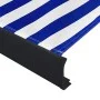 Toldo de carrete motorizado azul y blanco 350x250 cm de vidaXL, Toldos - Ref: Foro24-3052686, Precio: 642,09 €, Descuento: %
