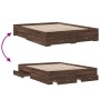 Cama con cajones madera ingeniería marrón roble 160x200 cm de vidaXL, Camas y somieres - Ref: Foro24-3280376, Precio: 175,90 ...