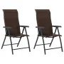 Folding garden chairs 2 units brown synthetic rattan by vidaXL, Garden chairs - Ref: Foro24-4007138, Price: 151,29 €, Discoun...