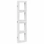 Biombo separador de 4 paneles madera maciza Paulownia blanco de vidaXL, Divisores de ambientes - Ref: Foro24-358689, Precio: ...