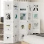 White Paulownia solid wood 5-panel dividing screen by vidaXL, Room dividers - Ref: Foro24-358694, Price: 171,41 €, Discount: %