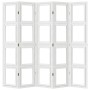 White Paulownia solid wood 5-panel dividing screen by vidaXL, Room dividers - Ref: Foro24-358694, Price: 164,40 €, Discount: %