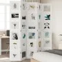 Biombo separador de 5 paneles madera maciza Paulownia blanco von vidaXL, Raumteiler - Ref: Foro24-358696, Preis: 189,24 €, Ra...