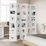 Biombo separador de 5 paneles madera maciza Paulownia blanco by vidaXL, Room dividers - Ref: Foro24-358696, Price: 192,89 €, ...