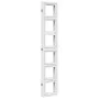 Biombo separador de 5 paneles madera maciza Paulownia blanco von vidaXL, Raumteiler - Ref: Foro24-358696, Preis: 189,24 €, Ra...