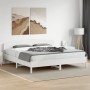 White pine wood bed frame with headboard 200x200cm by vidaXL, Beds and slatted bases - Ref: Foro24-3207194, Price: 227,00 €, ...