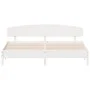 Estructura de cama con cabecero madera de pino blanco 200x200cm de vidaXL, Camas y somieres - Ref: Foro24-3207194, Precio: 22...