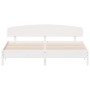 White pine wood bed frame with headboard 200x200cm by vidaXL, Beds and slatted bases - Ref: Foro24-3207194, Price: 227,00 €, ...