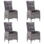 5-teiliges graues Garten-Esszimmer-Set von vidaXL, Gartensets - Ref: Foro24-3067773, Preis: 644,20 €, Rabatt: %