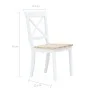 Esstischstühle 4 Stück Massivholz weißer Kautschuk und helles Holz von vidaXL, Essstühle - Ref: Foro24-247359, Preis: 283,85 ...