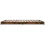 Estructura cama madera ingeniería metal roble ahumado 120x200cm de vidaXL, Camas y somieres - Ref: Foro24-845153, Precio: 86,...