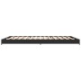 Engineered wood and black metal bed frame 120x200cm by vidaXL, Beds and slatted bases - Ref: Foro24-845151, Price: 90,18 €, D...
