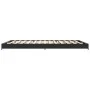 Engineered wood and black metal bed frame 120x200cm by vidaXL, Beds and slatted bases - Ref: Foro24-845151, Price: 88,91 €, D...