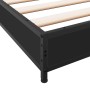 Engineered wood and black metal bed frame 120x200cm by vidaXL, Beds and slatted bases - Ref: Foro24-845151, Price: 90,18 €, D...