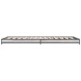 Sonoma-graues Metall-Holzwerkstoff-Bettgestell 90 x 200 cm von vidaXL, Betten und Lattenroste - Ref: Foro24-845179, Preis: 71...