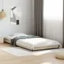 Estructura cama madera ingeniería metal roble Sonoma 75x190 cm de vidaXL, Camas y somieres - Ref: Foro24-845187, Precio: 53,7...