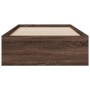 Cama con cajones madera de ingeniería marrón roble 90x190 cm de vidaXL, Camas y somieres - Ref: Foro24-3280439, Precio: 123,8...