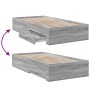 Sonoma-graues Holzwerkstoffbett mit Schubladen 75 x 190 cm von vidaXL, Betten und Lattenroste - Ref: Foro24-3280445, Preis: 1...