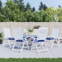 Garden Chair Cushions 6 Pcs Blue Oxford Fabric 40x40x7 cm by vidaXL, Cushions for chairs and sofas - Ref: Foro24-361482, Pric...