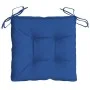 Cojines de silla de jardín 6 uds tela Oxford azul 40x40x7 cm de vidaXL, Cojines para sillas y sofás - Ref: Foro24-361482, Pre...