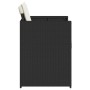 Garden chairs with cushions 4 units black synthetic rattan by vidaXL, Garden chairs - Ref: Foro24-4007455, Price: 170,30 €, D...
