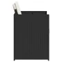 Garden chairs with cushions 4 units black synthetic rattan by vidaXL, Garden chairs - Ref: Foro24-4007455, Price: 178,21 €, D...
