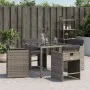 Garden armchairs with cushions 4 units gray synthetic rattan by vidaXL, Garden chairs - Ref: Foro24-4007457, Price: 175,74 €,...